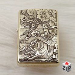 Zippo Armor Brass Khắc 3D Hình Hổ | Đẳng Cấp Điêu Khắc Nghệ Thuật