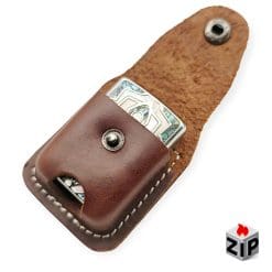 Alternative view of Bao da mềm có lỗ đẩy Zippo