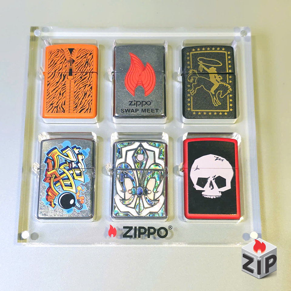 khay mica nguyên khối trưng bày 6 bật lửa zippo chính hãng khay mica nguyên khối trưng bày 6 bật lửa zippo - Ảnh 3