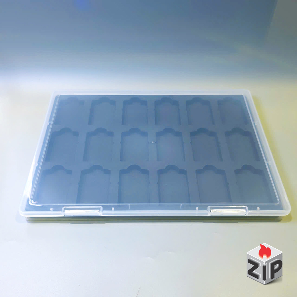 Hộp nhựa dẻo chuyên dụng đựng 18 bật lửa zippo chính hãng Hộp nhựa dẻo chuyên dụng đựng 18 bật lửa zippo - Ảnh 5