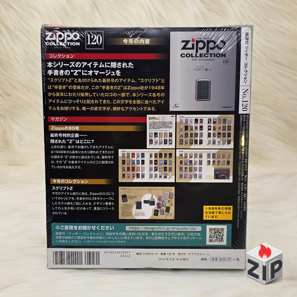 Bộ sưu tập zippo 80th anniversary collection no. 120 - script z 1948 chính hãng Bộ sưu tập zippo 80th anniversary collection no. 120 - script z 1948 - Ảnh 4