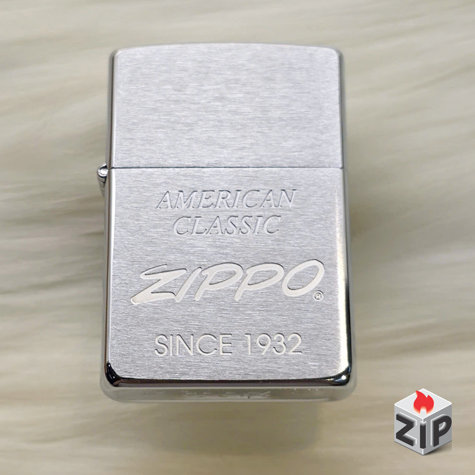 Zippo American Classic Since 1932 Brushed Chrome - 12 La Mã chính hãng Zippo American Classic Since 1932 Brushed Chrome - 12 La Mã