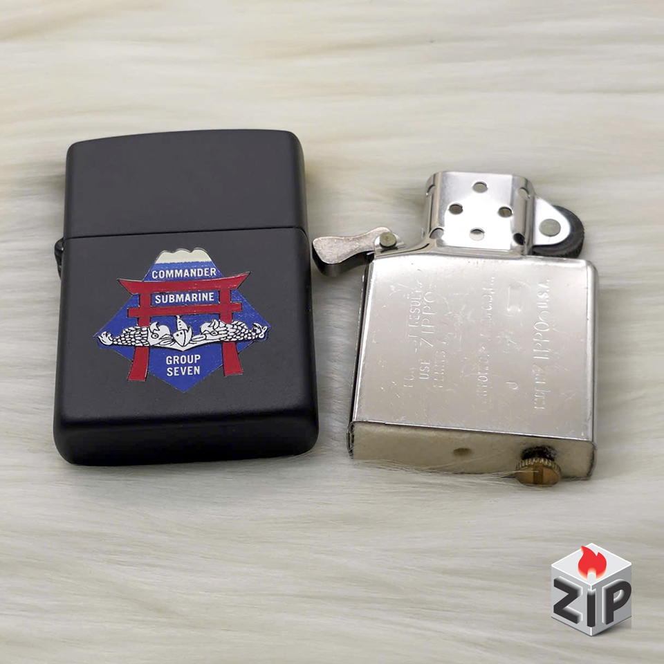 Bật lửa zippo commander submarine group seven sơn đen - 8 la mã chính hãng Bật lửa zippo commander submarine group seven sơn đen - 8 la mã - Ảnh 6