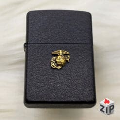 Zippo usmc marine corps black crackle pin emblem - 14 la mã