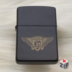 Zippo camel genuine taste sơn đen - 11 la mã nguyên tem