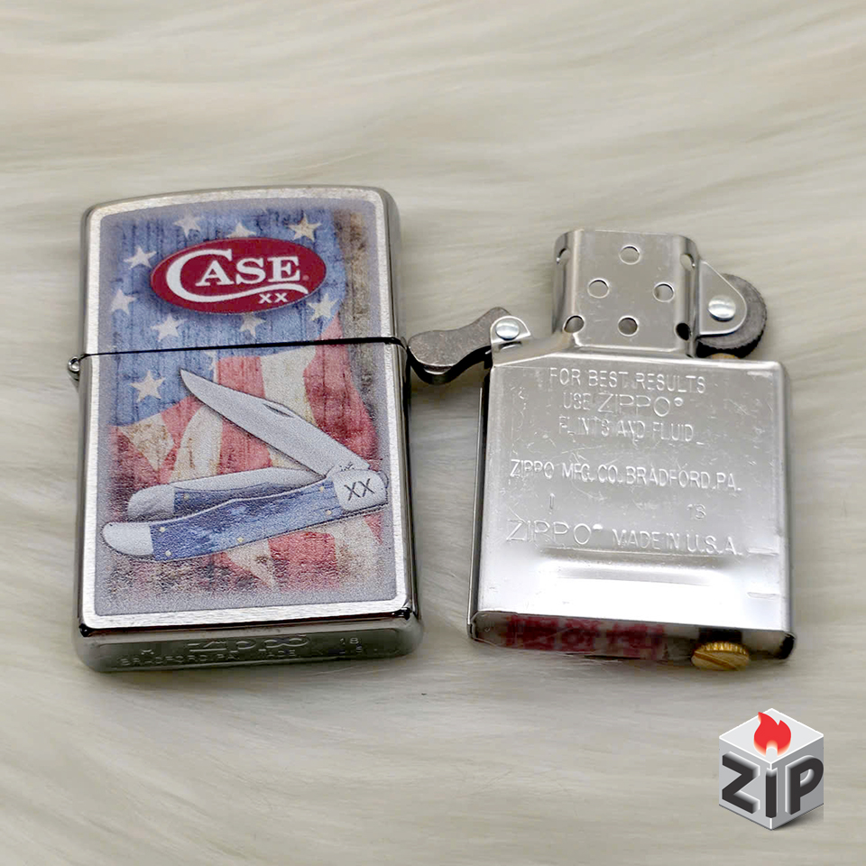 Bật lửa zippo case cutlery (mã số 105) - dao gấp case chính hãng Bật lửa zippo case cutlery (mã số 105) - dao gấp case - Ảnh 2