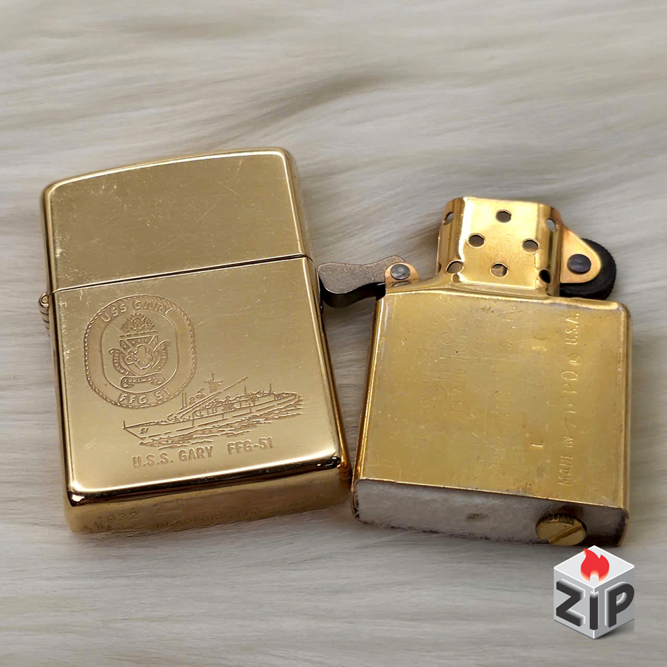 Zippo Chu Niên 1932-1990 Tàu Khu Trục U.S.S. Gary chính hãng Zippo Chu Niên 1932-1990 Tàu Khu Trục U.S.S. Gary - Ảnh 5