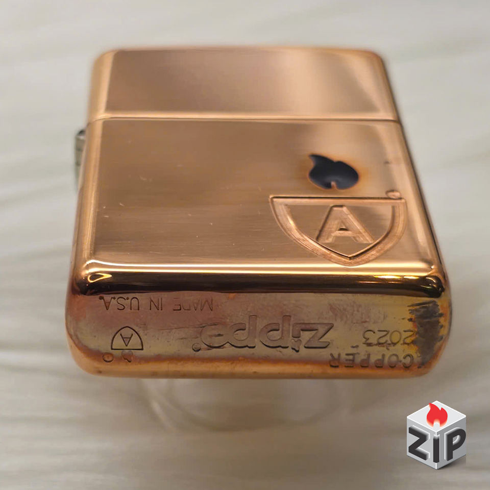 Zippo Armor Đồng Đỏ Nguyên Chất Khắc Ace Giới Hạn - 2023 chính hãng Zippo Armor Đồng Đỏ Nguyên Chất Khắc Ace Giới Hạn - 2023 - Ảnh 9