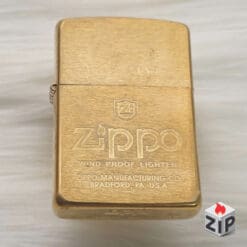 Zippo Khắc Slogan Wind Proof Lighter Đồng Khối - 12 La Mã