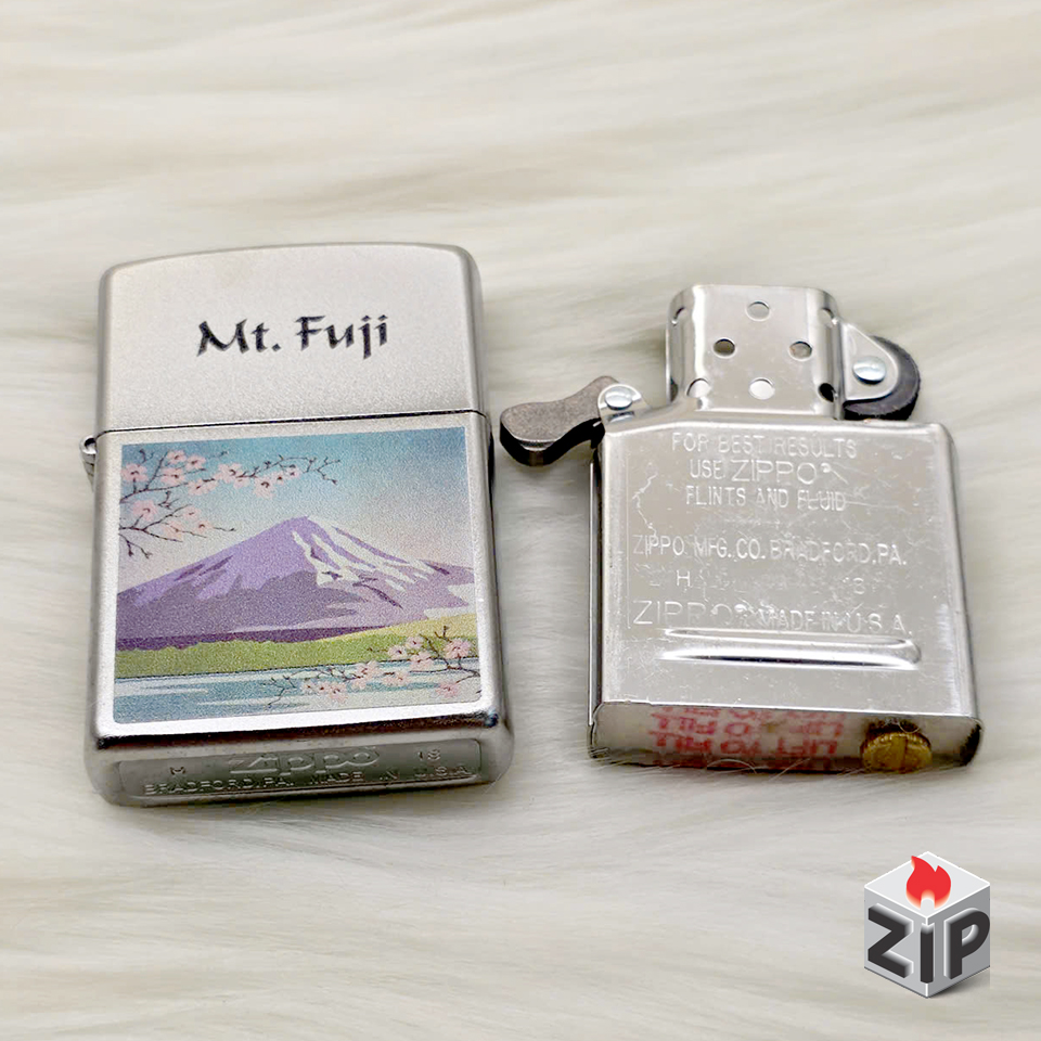 Bật lửa zippo mt. fuji (mã số 107) - núi phú sĩ satin chính hãng Bật lửa zippo mt. fuji (mã số 107) - núi phú sĩ satin - Ảnh 4