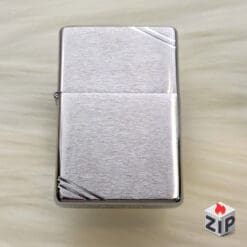 Zippo 230 Vintage Brushed Chrome Trơn Khắc Chéo - 2024