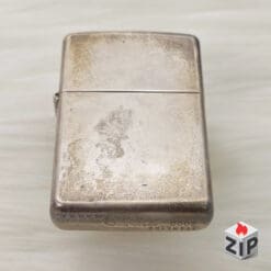 Zippo Bạc Khối Sterling Trơn Patina Qua Sử Dụng - 2000