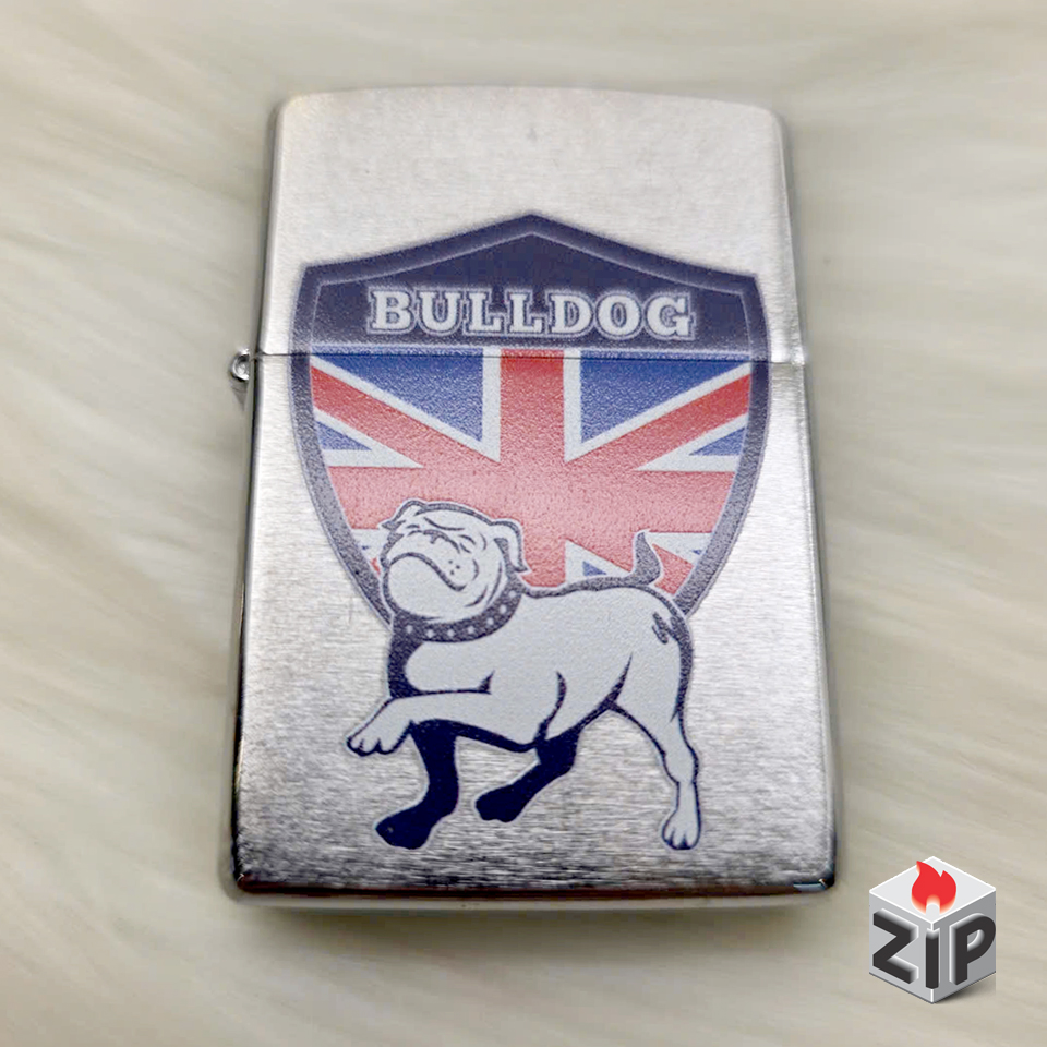 Bật lửa zippo british bulldog (mã số 91) - chó bulldog anh chính hãng Bật lửa zippo british bulldog (mã số 91) - chó bulldog anh