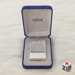Zippo Bạc Khối Sterling Trơn HP New Full Box - 2001