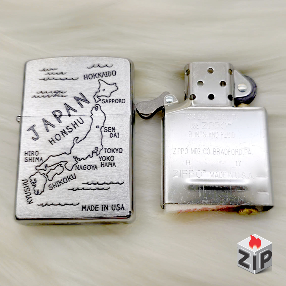 Bật lửa zippo japan (mã số 81) - bản đồ nhật bản chính hãng Bật lửa zippo japan (mã số 81) - bản đồ nhật bản - Ảnh 4