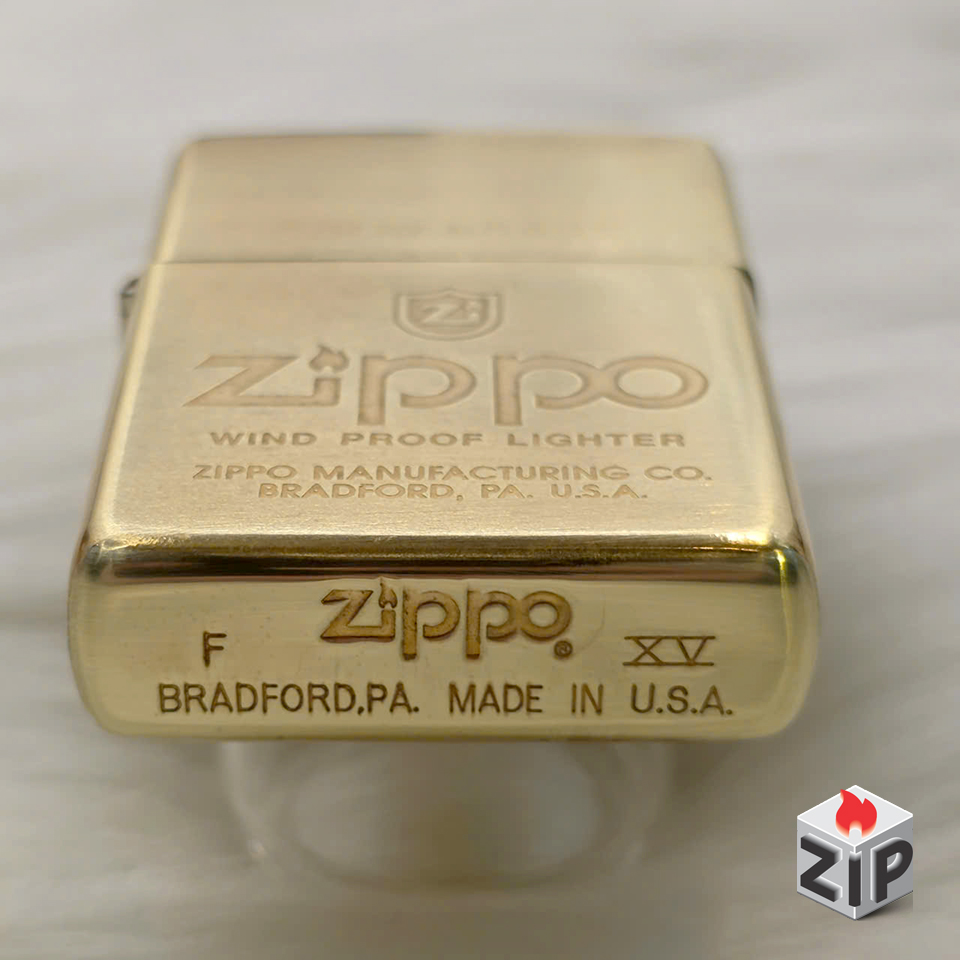 Zippo wind proof lighter logo shield brass - 15 la mã chính hãng Zippo wind proof lighter logo shield brass - 15 la mã - Ảnh 4