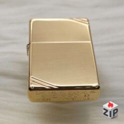 Zippo Vintage Đồng Khối Bóng Khắc Chéo - 2023