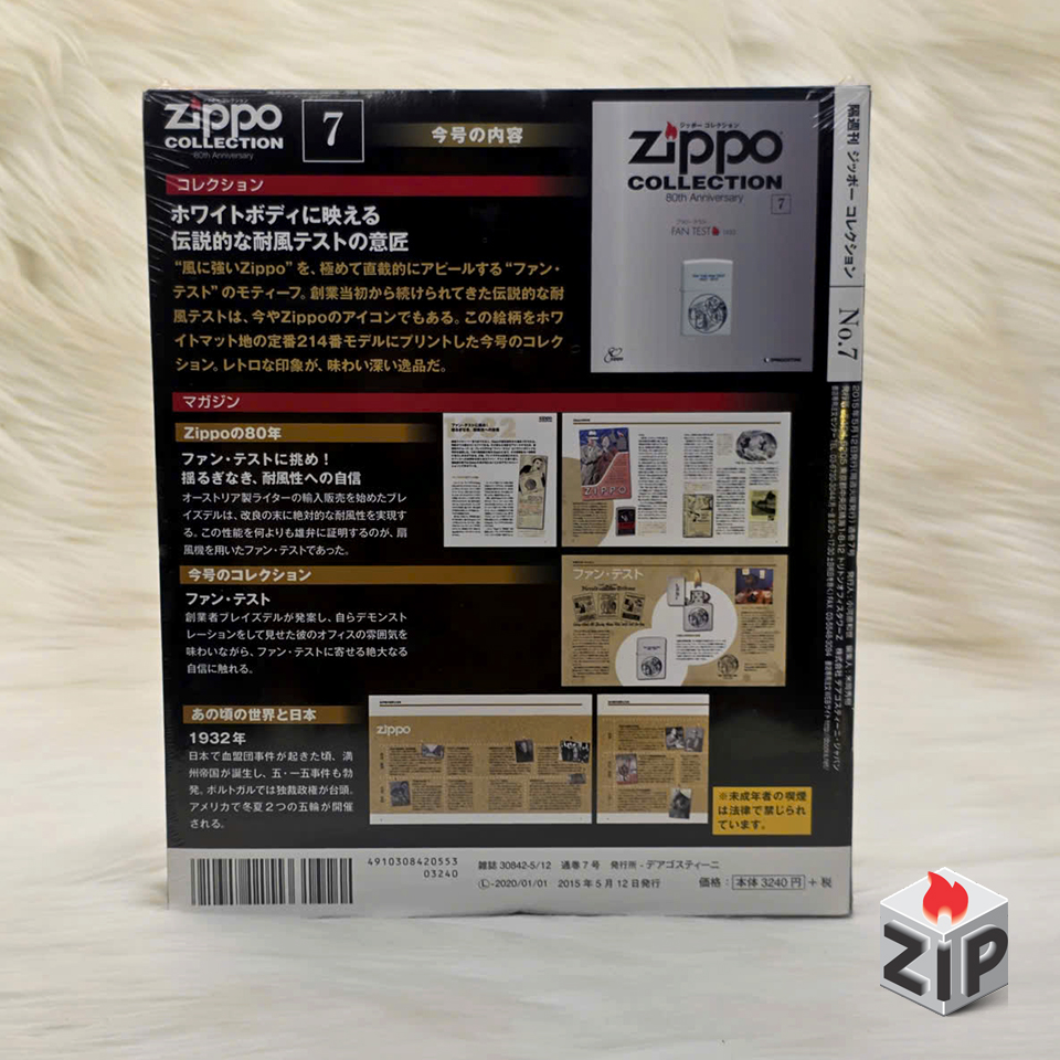 Bật lửa zippo fan test (mã số 7) sơn trắng chính hãng Bật lửa zippo fan test (mã số 7) sơn trắng - Ảnh 7