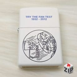 Bật lửa zippo fan test (mã số 7) sơn trắng