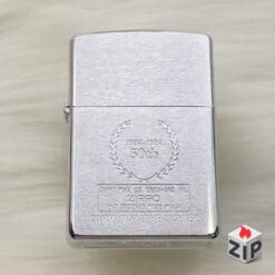 Zippo commemorative lighter kỷ niệm 50 năm chrome xước - 14 la mã