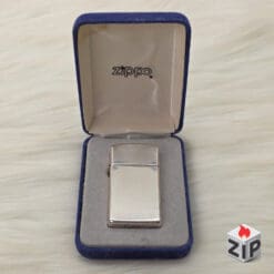 Zippo Slim Bạc Khối Sterling Trơn HP New Full Box - 2003