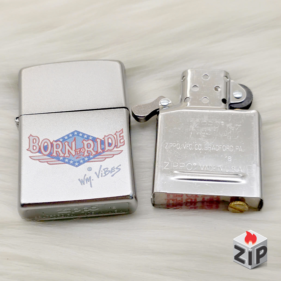 Bật lửa zippo artist spotlight (mã số 110) - born to ride chính hãng Bật lửa zippo artist spotlight (mã số 110) - born to ride - Ảnh 2