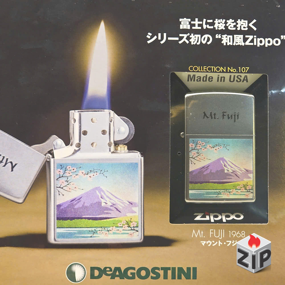 Zippo collection no. 107 - mt. fuji 1968 chính hãng Zippo collection no. 107 - mt. fuji 1968 - Ảnh 2