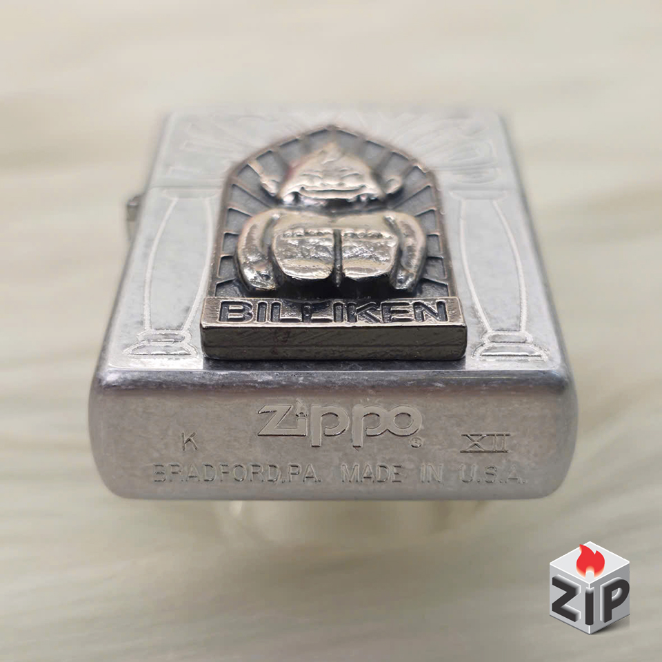 Zippo Khắc Tượng Billiken Lucky God Lắc Kê Bạc Xuất Nhật - 12 La Mã chính hãng Zippo Khắc Tượng Billiken Lucky God Lắc Kê Bạc Xuất Nhật - 12 La Mã - Ảnh 4