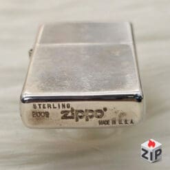 Zippo Bạc Khối Sterling Trơn Qua Sử Dụng - 2008