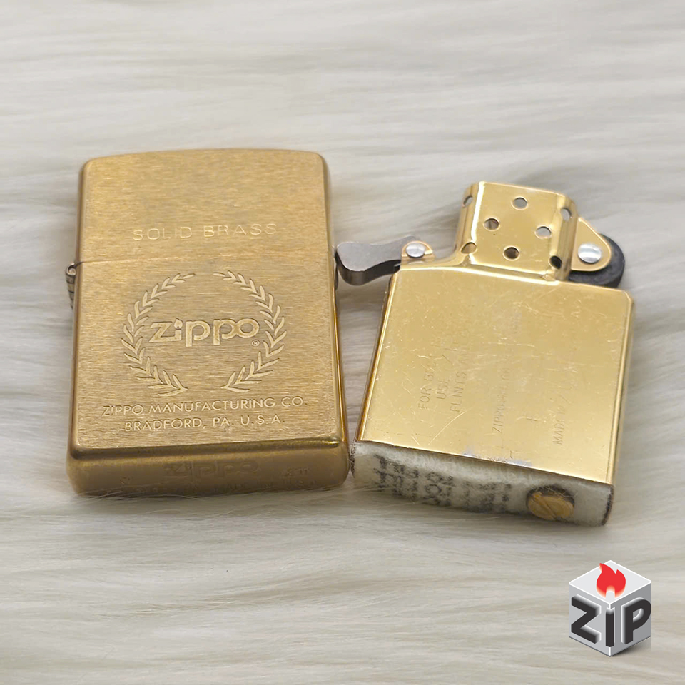 Zippo Logo Lá Nguyệt Quế Solid Brass - 12 La Mã chính hãng Zippo Logo Lá Nguyệt Quế Solid Brass - 12 La Mã - Ảnh 6
