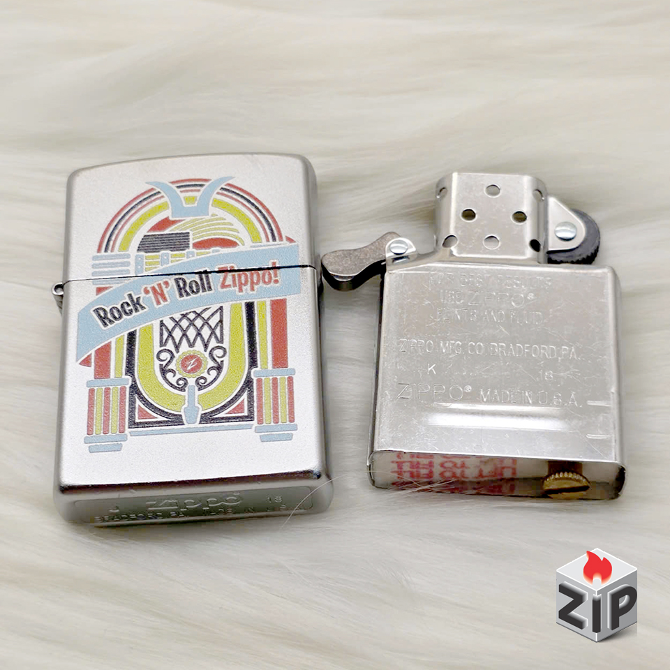 Bật lửa zippo jukebox (mã số 114) satin chính hãng Bật lửa zippo jukebox (mã số 114) satin - Ảnh 2