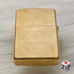 Alternative view of Zippo solid brass khắc thông điệp quảng cáo - 15 la mã