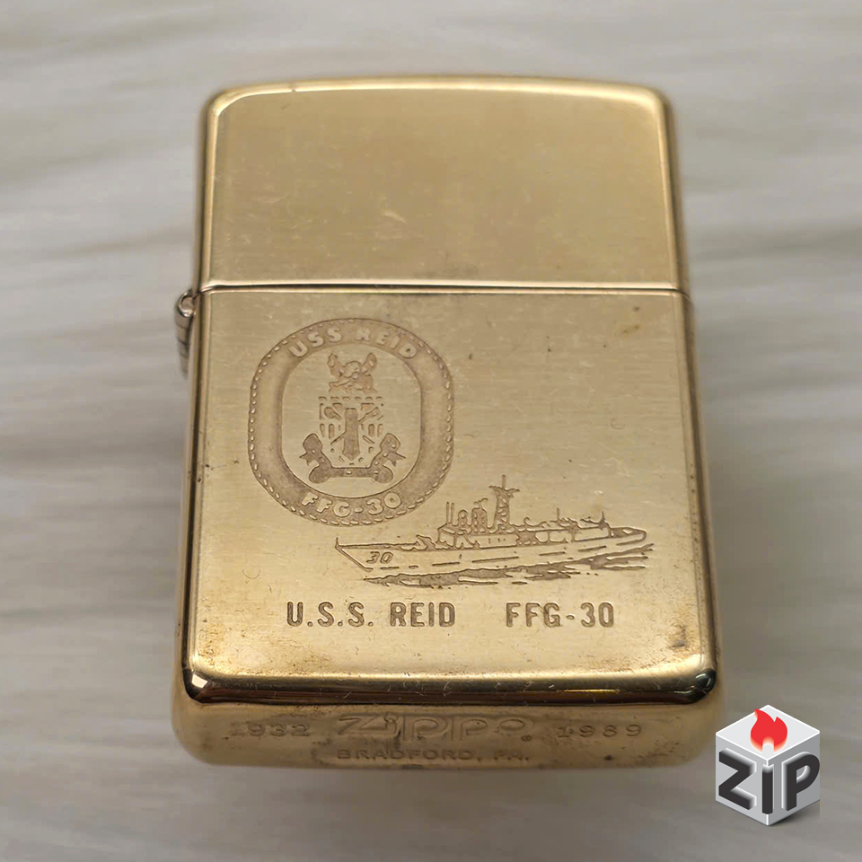 Zippo Chu Niên 1932-1989 Tàu Khu Trục U.S.S. Reid chính hãng Zippo Chu Niên 1932-1989 Tàu Khu Trục U.S.S. Reid
