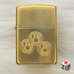 Zippo an american classic - 3 đồng xu brass bóng - 11 la mã