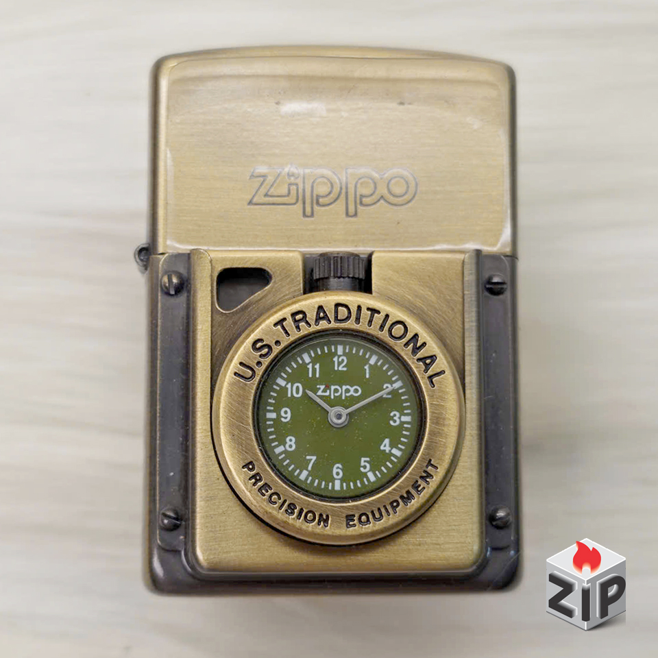 Zippo Time Đồng Hồ Cơ Khí Mặt Xanh Đồng Giả Cổ (Antique Brass) - 12 La Mã chính hãng Zippo Time Đồng Hồ Cơ Khí Mặt Xanh Đồng Giả Cổ (Antique Brass) - 12 La Mã