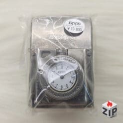 Zippo Time Đồng Hồ Cơ Khí Mặt Trắng Lắc Kê Bạc Giả Cổ - 12 La Mã
