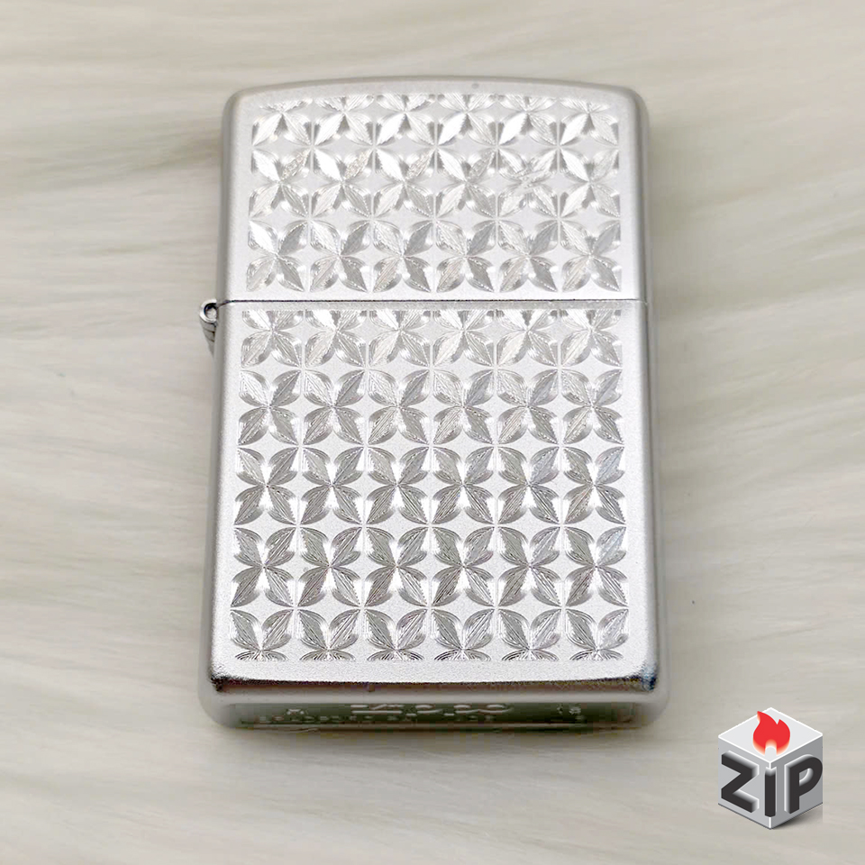 Bật lửa zippo star (mã số 104) - hoa văn ngôi sao cnc chính hãng Bật lửa zippo star (mã số 104) - hoa văn ngôi sao cnc