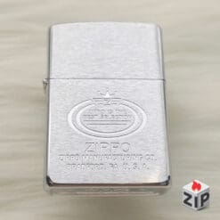 Zippo Khắc Logo Vương Miện Best Selection Brushed Chrome - 11 La Mã
