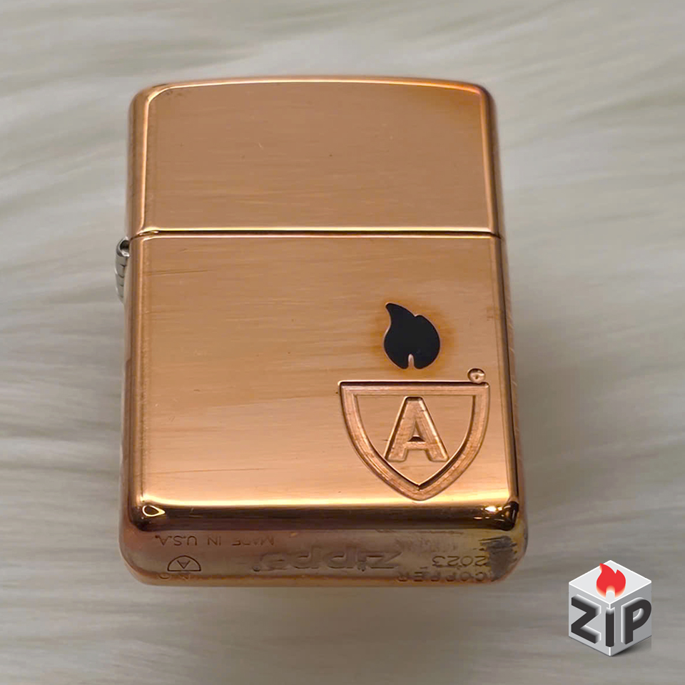 Zippo Armor Đồng Đỏ Nguyên Chất Khắc Ace Giới Hạn - 2023 chính hãng Zippo Armor Đồng Đỏ Nguyên Chất Khắc Ace Giới Hạn - 2023 - Ảnh 3