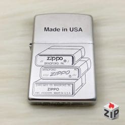 Bật lửa zippo bottom stamp (mã số 16) satin