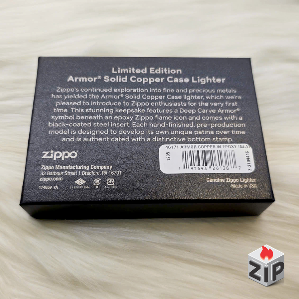 Zippo Armor Đồng Đỏ Nguyên Chất Khắc Ace Giới Hạn - 2023 chính hãng Zippo Armor Đồng Đỏ Nguyên Chất Khắc Ace Giới Hạn - 2023 - Ảnh 10