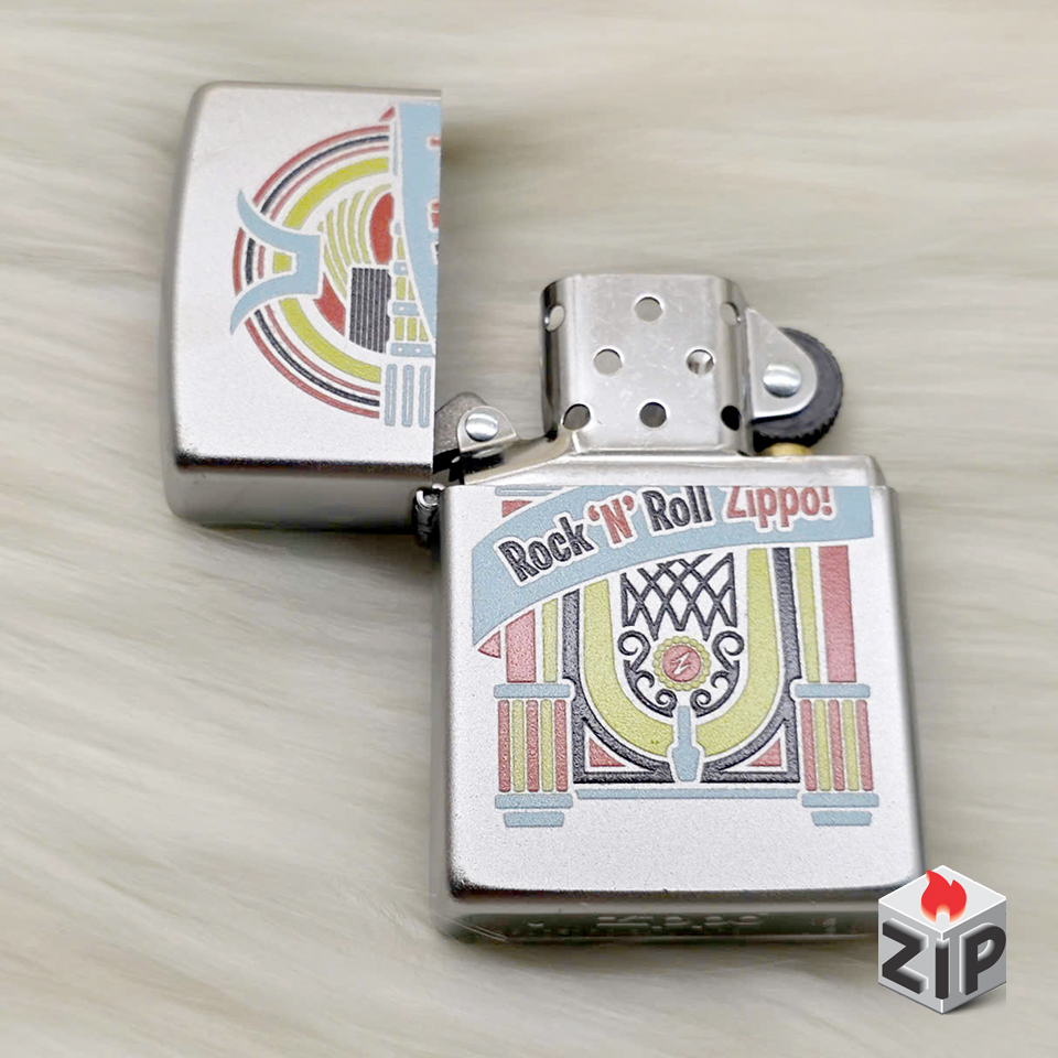 Bật lửa zippo jukebox (mã số 114) satin chính hãng Bật lửa zippo jukebox (mã số 114) satin - Ảnh 5