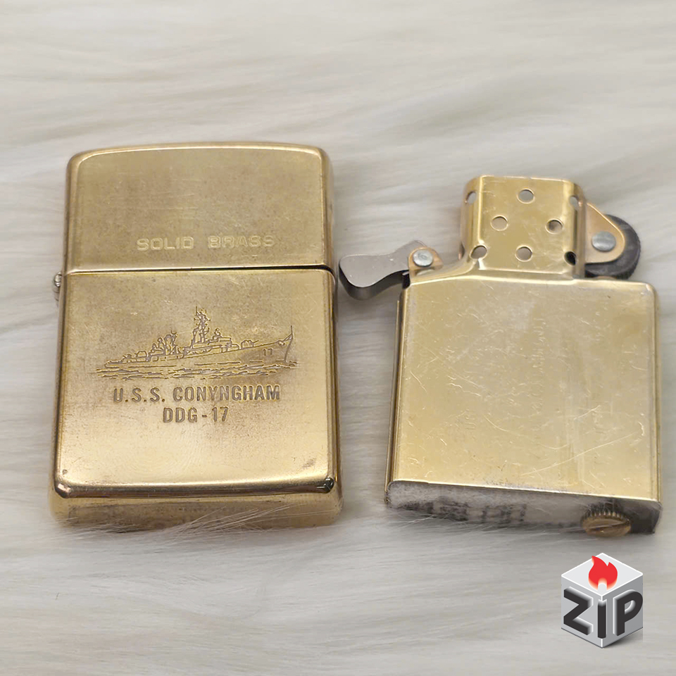 Zippo Chu Niên 1932-1989 Tàu Khu Trục U.S.S. Conyngham Khắc 2 Mặt chính hãng Zippo Chu Niên 1932-1989 Tàu Khu Trục U.S.S. Conyngham Khắc 2 Mặt - Ảnh 6