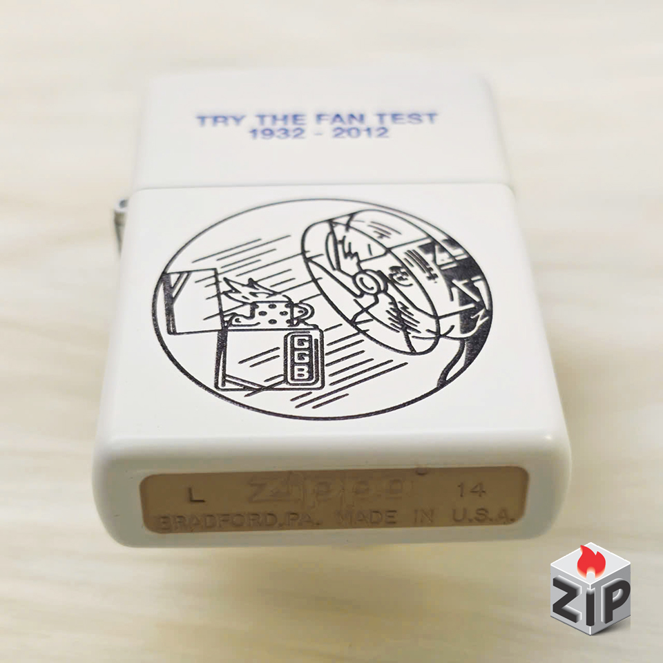 Bật lửa zippo fan test (mã số 7) sơn trắng chính hãng Bật lửa zippo fan test (mã số 7) sơn trắng - Ảnh 4