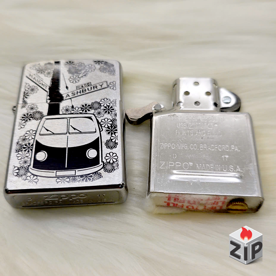 Bật lửa zippo flower power (mã số 72) - phong trào hippie chính hãng Bật lửa zippo flower power (mã số 72) - phong trào hippie - Ảnh 3