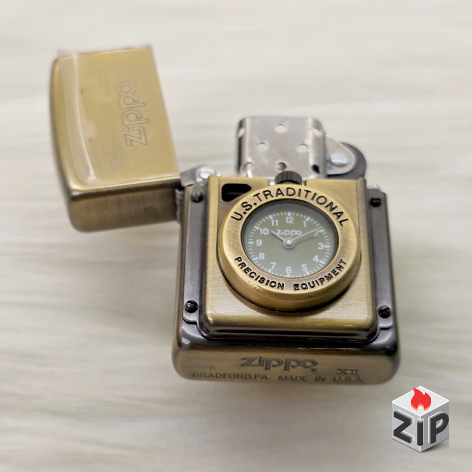 Zippo Time Đồng Hồ Cơ Khí Mặt Xanh Đồng Giả Cổ (Antique Brass) - 12 La Mã chính hãng Zippo Time Đồng Hồ Cơ Khí Mặt Xanh Đồng Giả Cổ (Antique Brass) - 12 La Mã - Ảnh 7