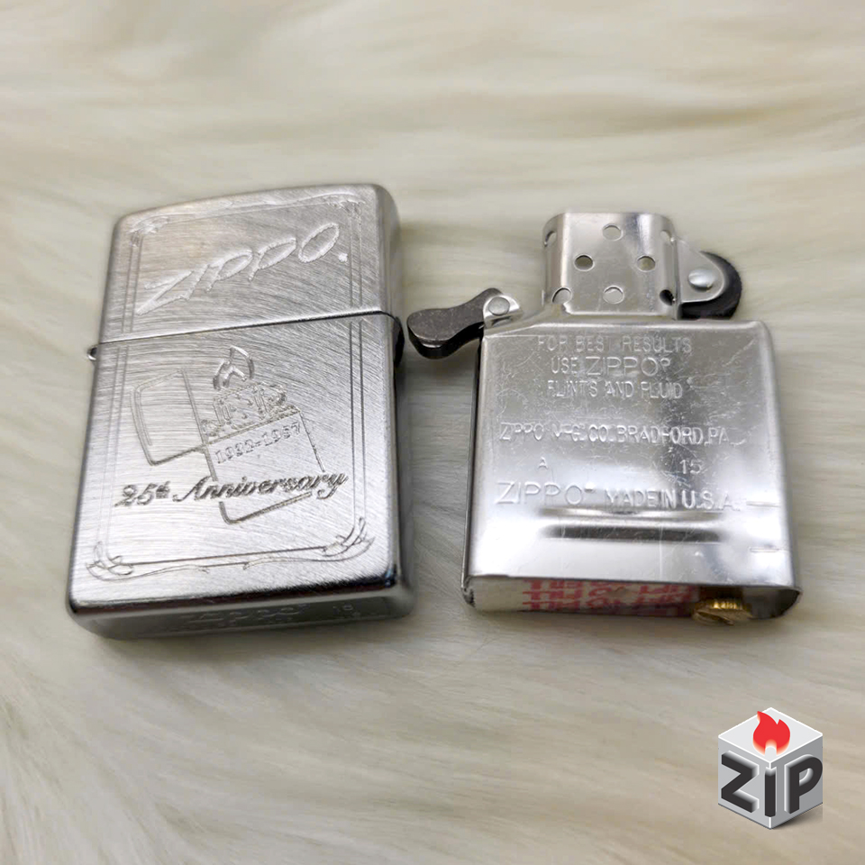 Bật lửa zippo kỷ niệm 25 năm (mã số 12) chính hãng Bật lửa zippo kỷ niệm 25 năm (mã số 12) - Ảnh 5