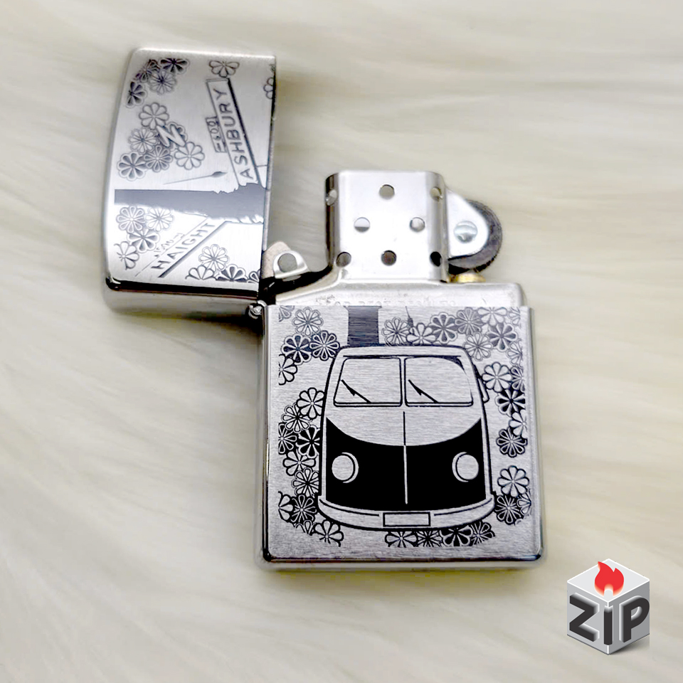 Bật lửa zippo flower power (mã số 72) - phong trào hippie chính hãng Bật lửa zippo flower power (mã số 72) - phong trào hippie - Ảnh 4
