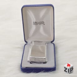Zippo Slim Bạc Khối Sterling Trơn HP New Full Box - 2000