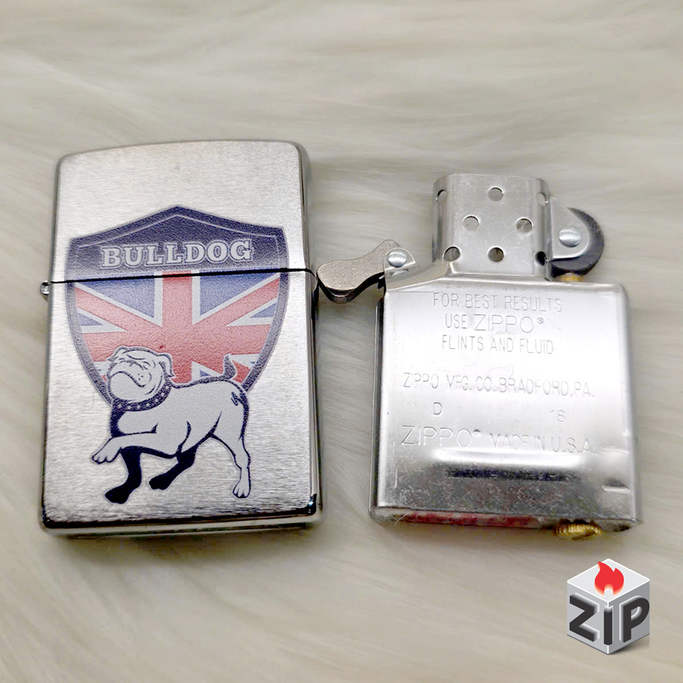 Bật lửa zippo british bulldog (mã số 91) - chó bulldog anh chính hãng Bật lửa zippo british bulldog (mã số 91) - chó bulldog anh - Ảnh 2